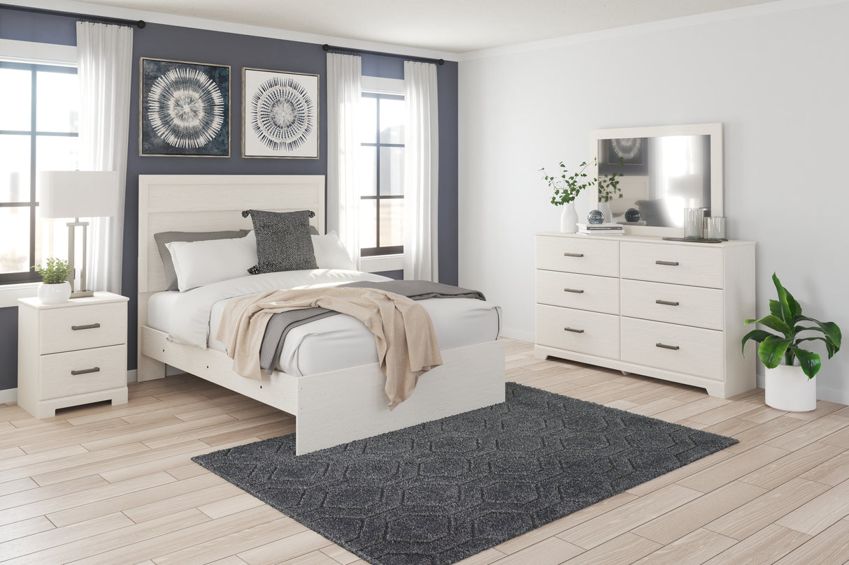 Furniture City - MS - Ashley Furniture - Stelsie Bedroom - Dresser and Mirror / White - B2588B1