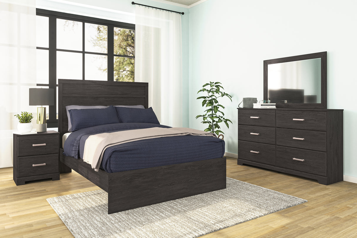 Furniture City - MS - Ashley Furniture - Belachime Bedroom - Dresser and Mirror / Charcoal - B2589B1