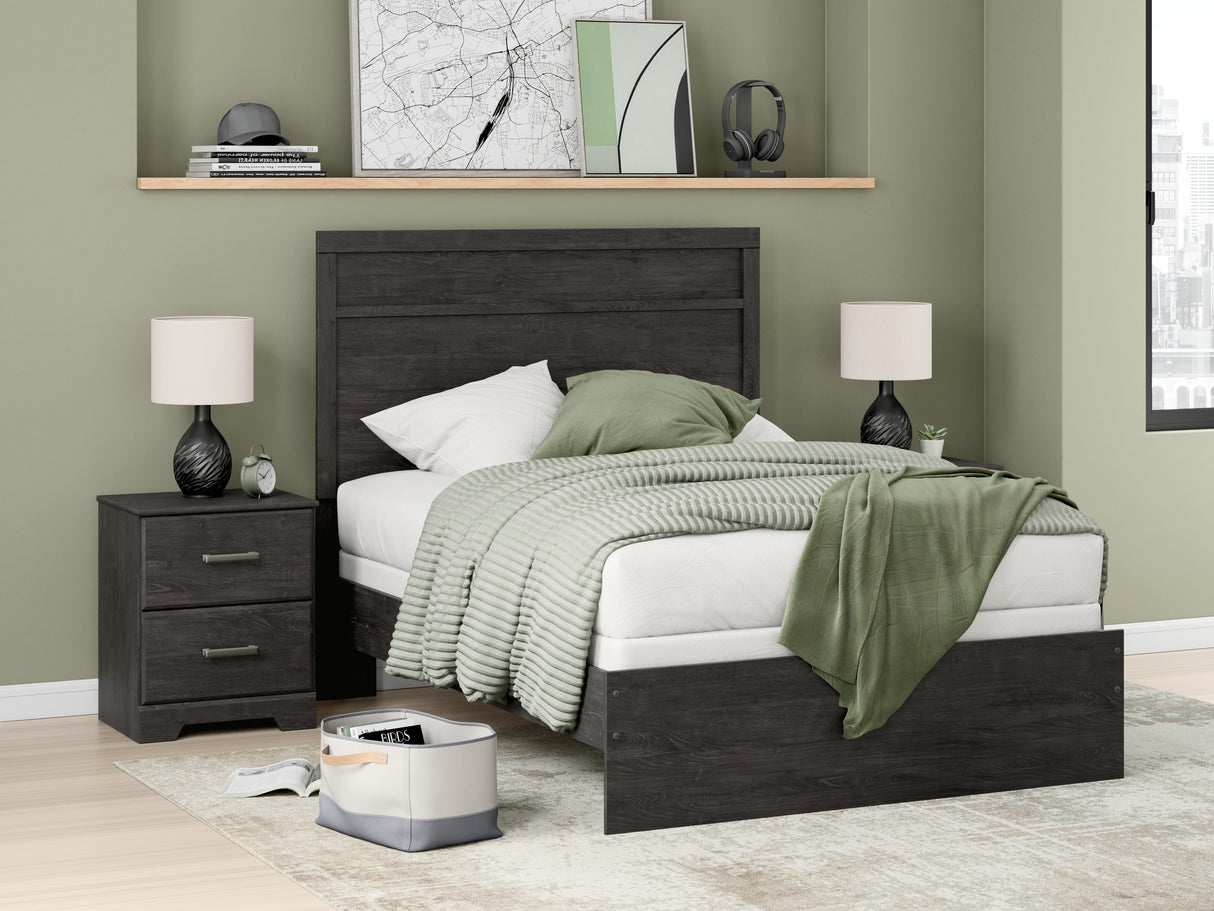 Furniture City - MS - Ashley Furniture - Belachime Bedroom - Full Panel Bed / Charcoal - B2589B5