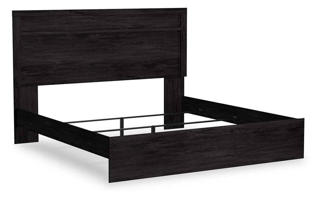 Furniture City - MS - Ashley Furniture - Belachime Bedroom - King Panel Bed / Charcoal - B2589B4