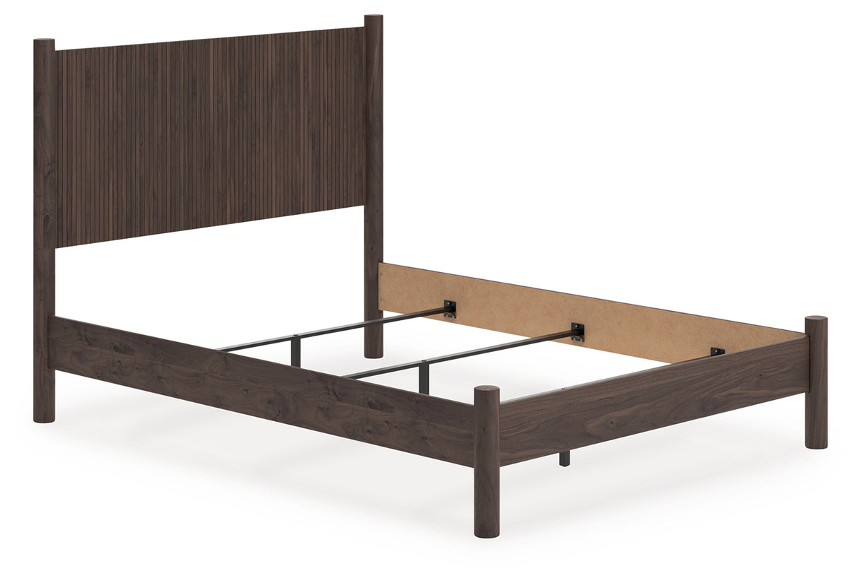 Furniture City - MS - Ashley Furniture - Pamytta Bedroom - Queen Panel Bed / Brown - PCB2614B18