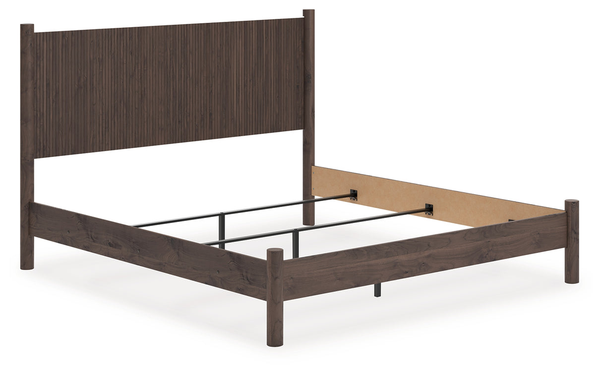 Furniture City - MS - Ashley Furniture - Pamytta Bedroom - King Panel Bed / Brown - PCB2614B26