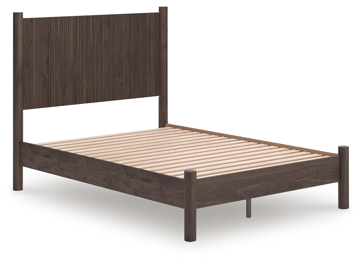 Furniture City - MS - Ashley Furniture - Pamytta Bedroom - Full Panel Platform Bed / Brown - PCB2614B4