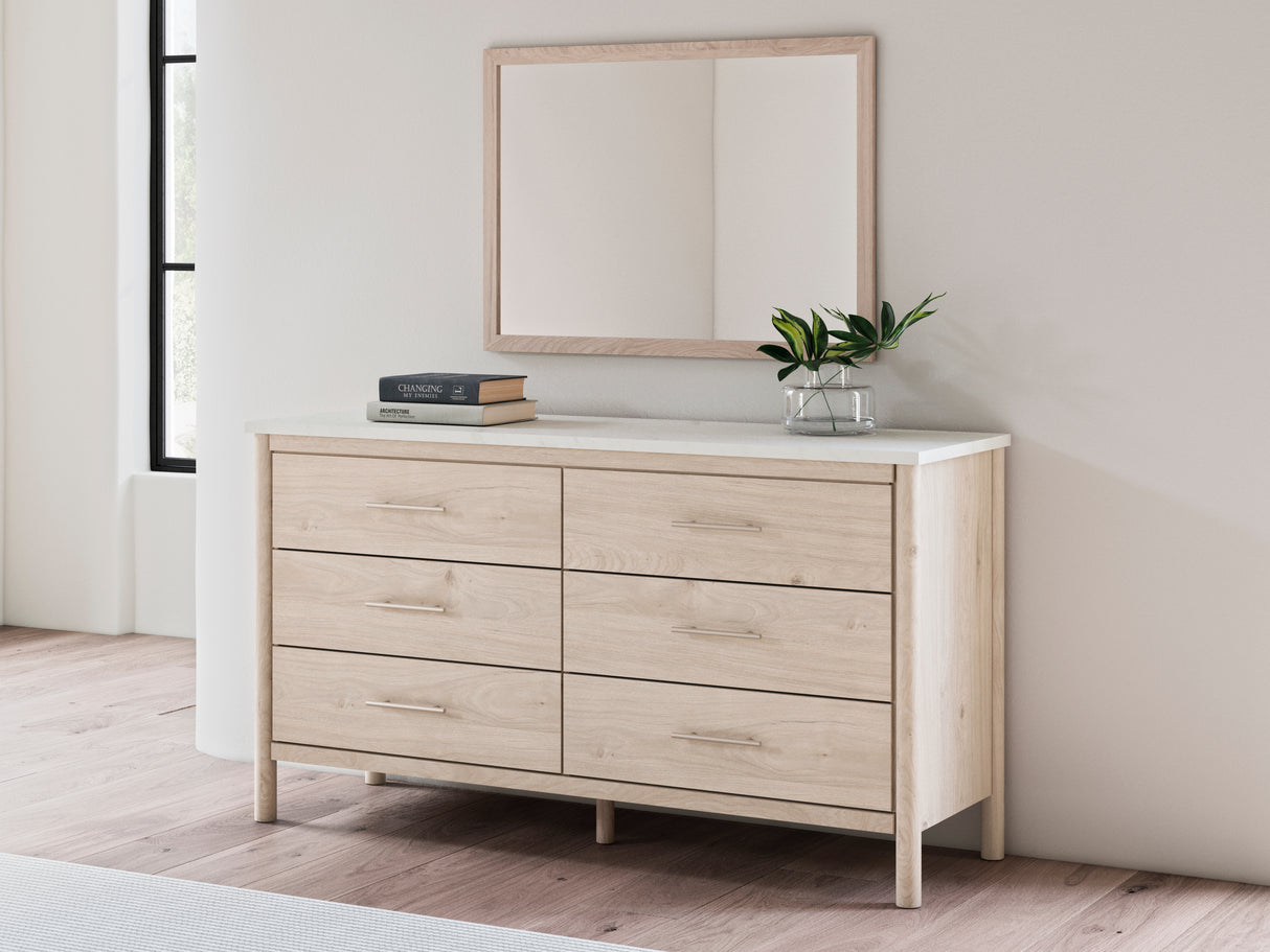 Furniture City - MS - Ashley Furniture - Cadmori Bedroom - Dresser and Mirror / Two-tone - B2615B1