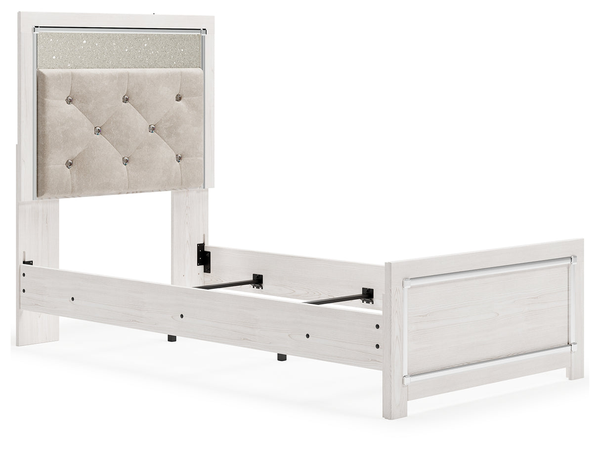 Furniture City - MS - Ashley Furniture - Altyra Bedroom - Twin Panel Bed / White - B2640B6
