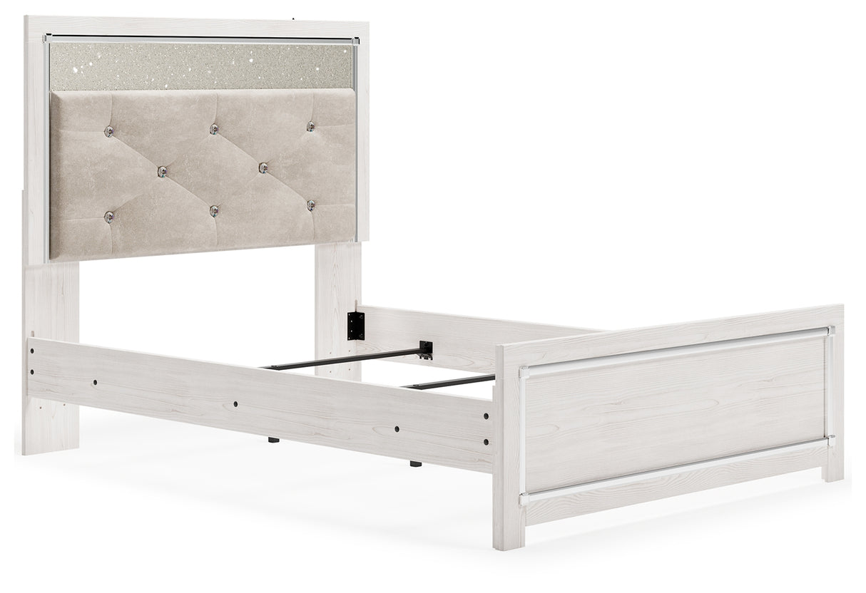 Furniture City - MS - Ashley Furniture - Altyra Bedroom - Full Panel Bed / White - B2640B8