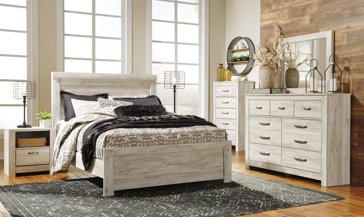 Furniture City - MS - Ashley Furniture - Bellaby Bedroom - Queen Panel Bed / Whitewash - B331B2