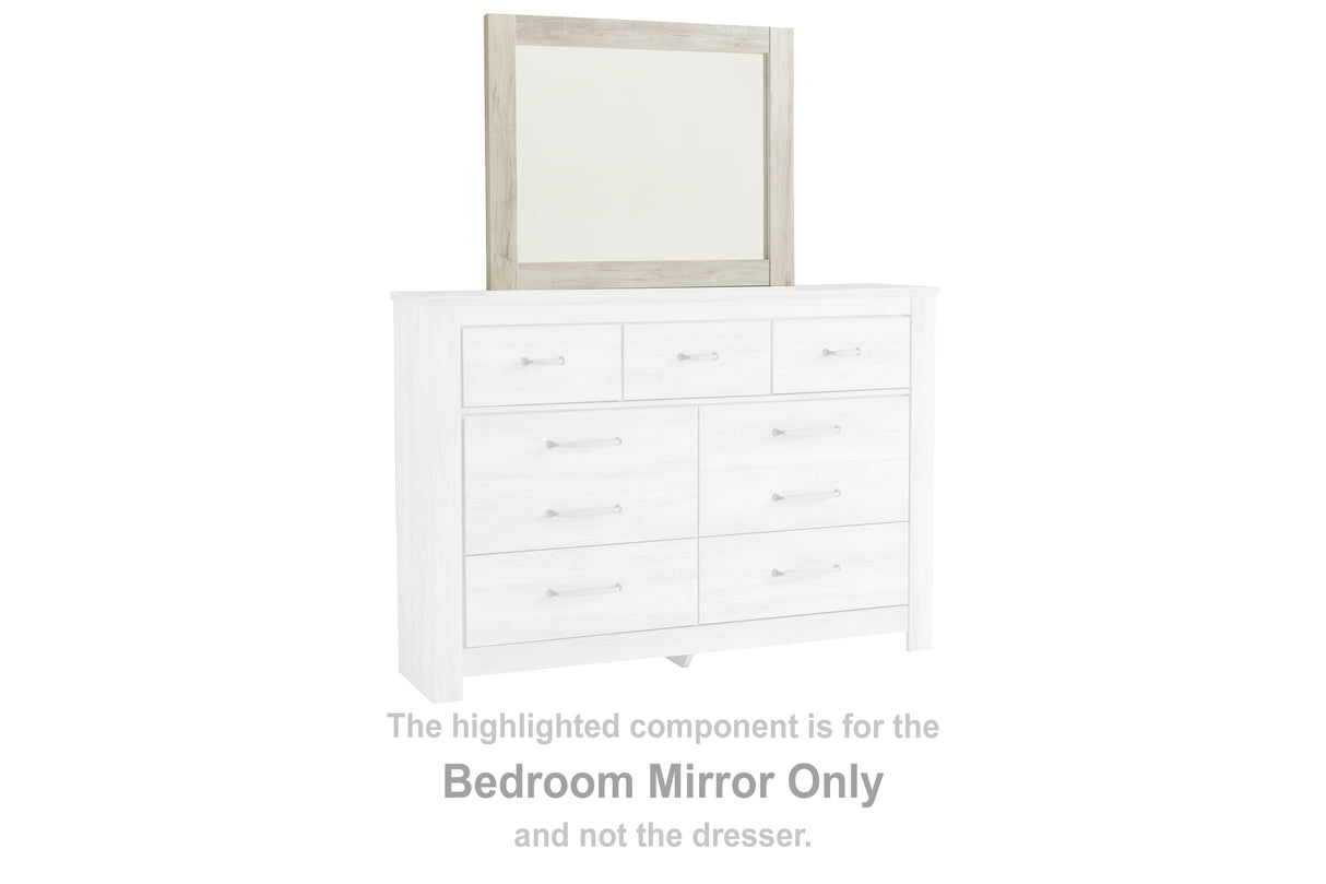 Furniture City - MS - Ashley Furniture - Bellaby Bedroom - Bedroom Mirror / Whitewash - B331-36