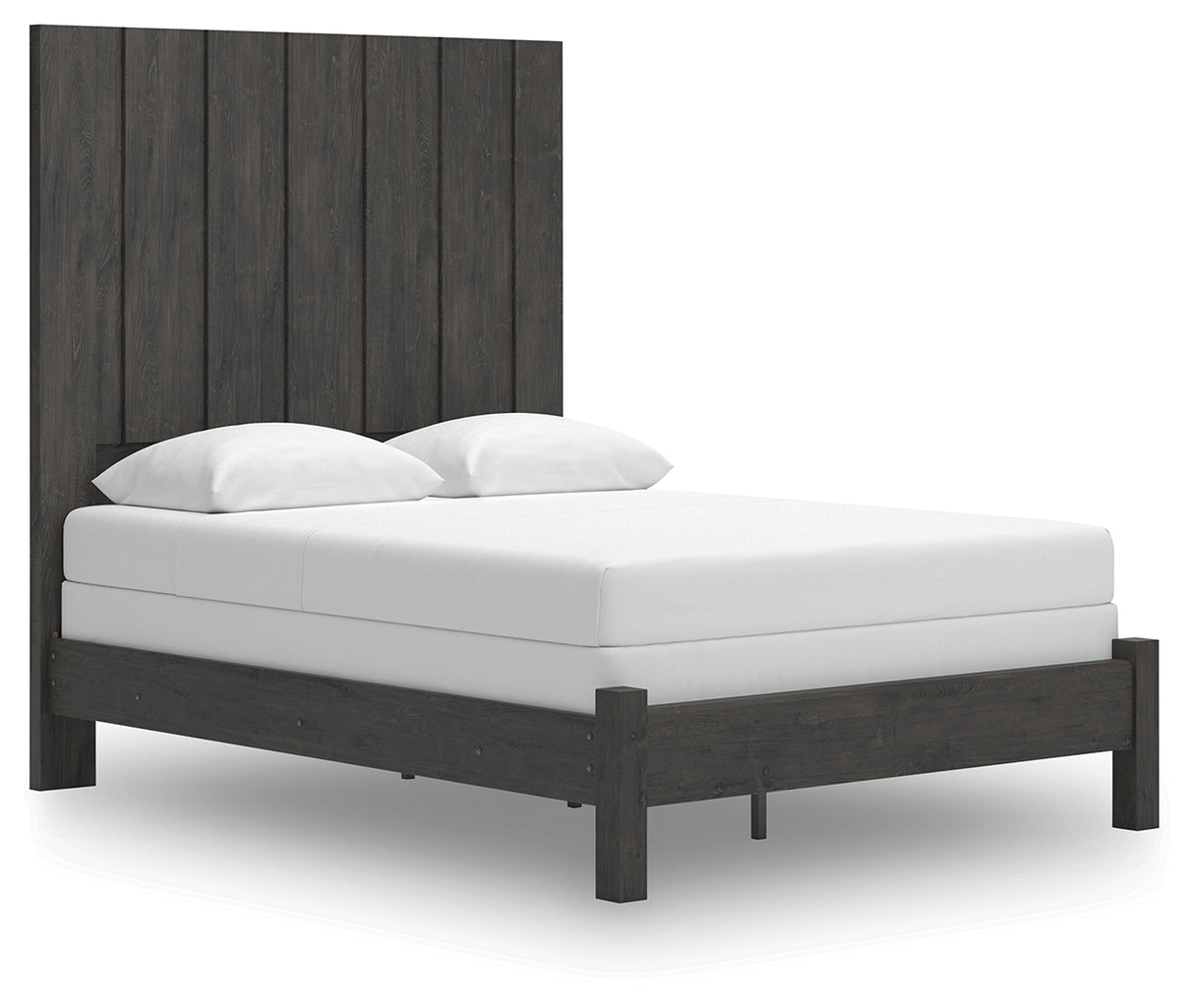 Furniture City - MS - Ashley Furniture - Fraluna Bedroom - Queen Panel Bed / Charcoal - PCB3370B2