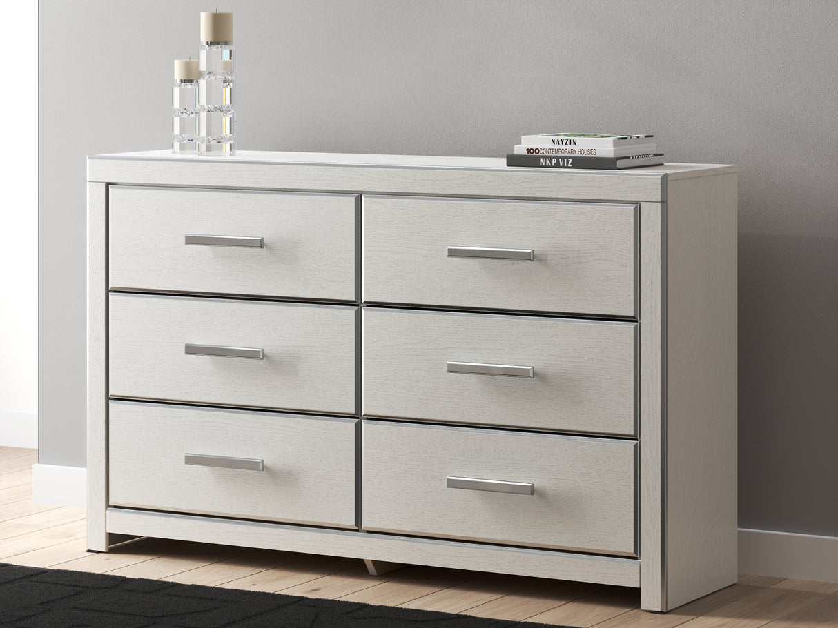 Furniture City - MS - Ashley Furniture - Zuraleus Bedroom - Six Drawer Dresser / White - PCB3381-31