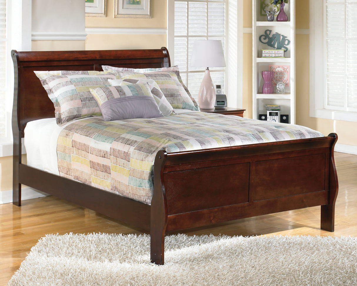 Furniture City - MS - Ashley Furniture - Alisdair Bedroom - Full Sleigh Bed / Reddish Brown - B376B4