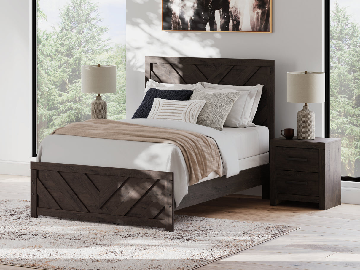 Furniture City - MS - Ashley Furniture - Prendonea Bedroom - Full Panel Bed / Charcoal - B3789B3