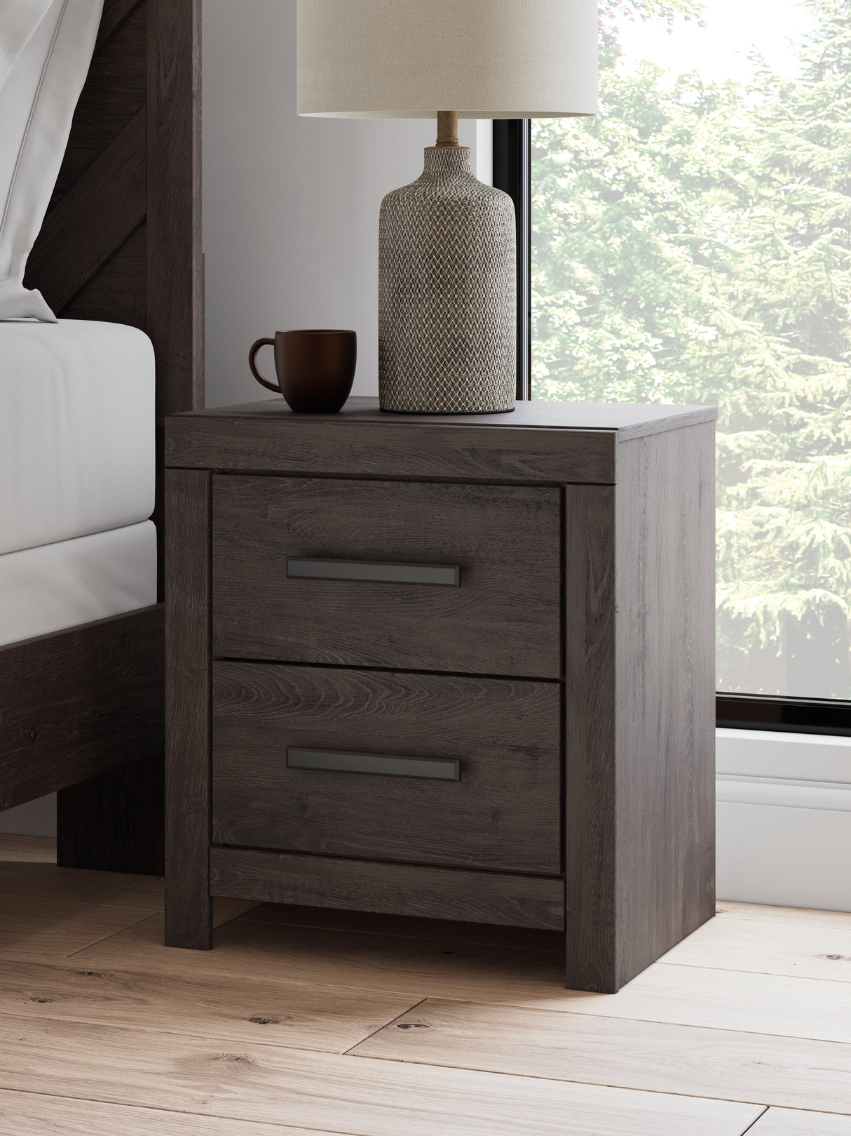 Furniture City - MS - Ashley Furniture - Prendonea Bedroom - Dresser and Mirror / Charcoal - B3789B1