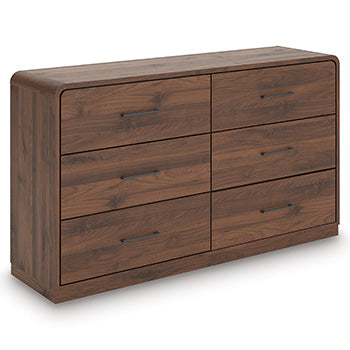 Furniture City - MS - Ashley Furniture - Fortlorn Bedroom - Dresser / Walnut Brown - PCB386-31