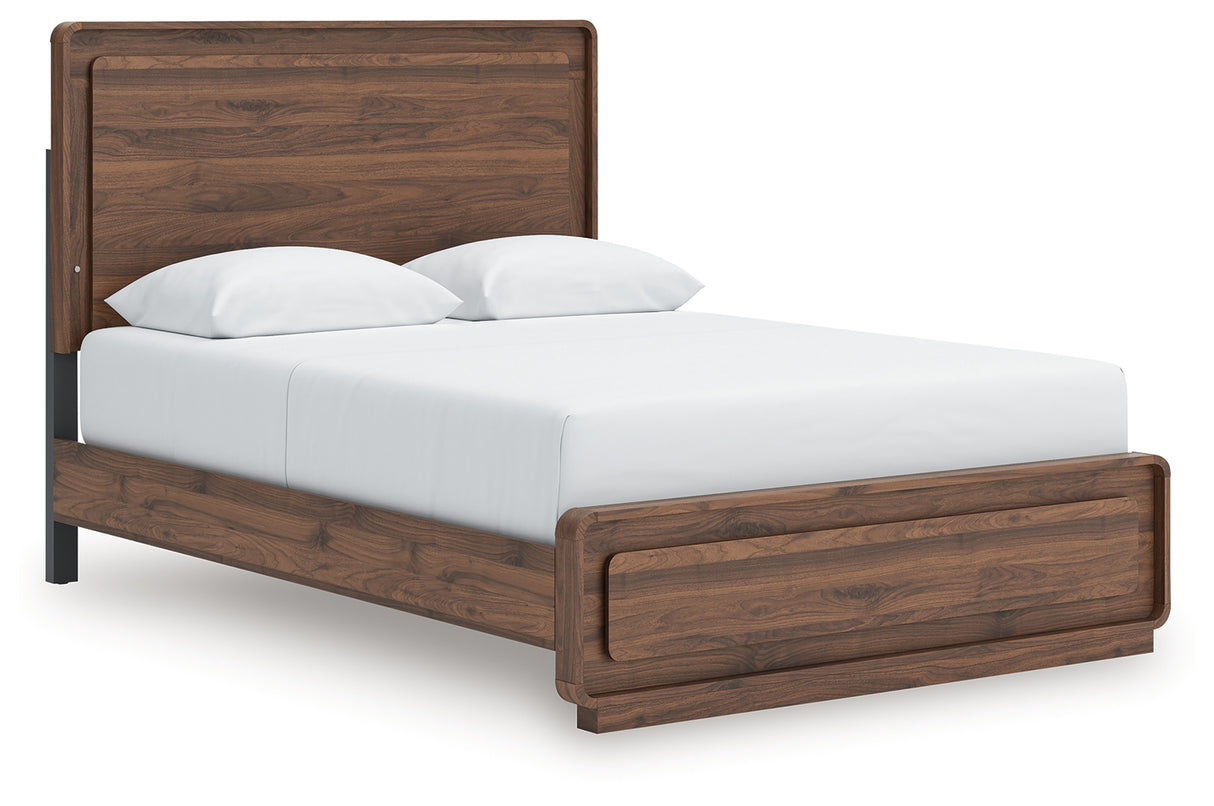 Furniture City - MS - Ashley Furniture - Fortlorn Bedroom - Queen Panel Bed / Walnut Brown - PCB386B2