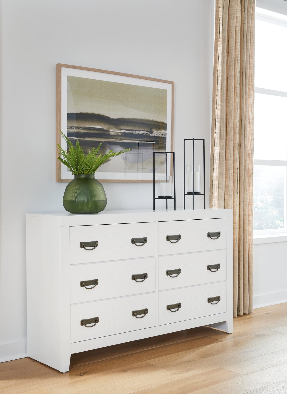 Furniture City - MS - Ashley Furniture - Binterglen Bedroom - Dresser / White - B427-31