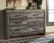 Furniture City - MS - Ashley Furniture - Wynnlow Bedroom - Six Drawer Dresser / Gray - B440-31