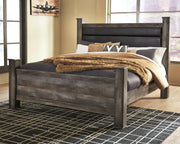 Furniture City - MS - Ashley Furniture - Wynnlow Bedroom - King Poster Bed / Gray - B440B6