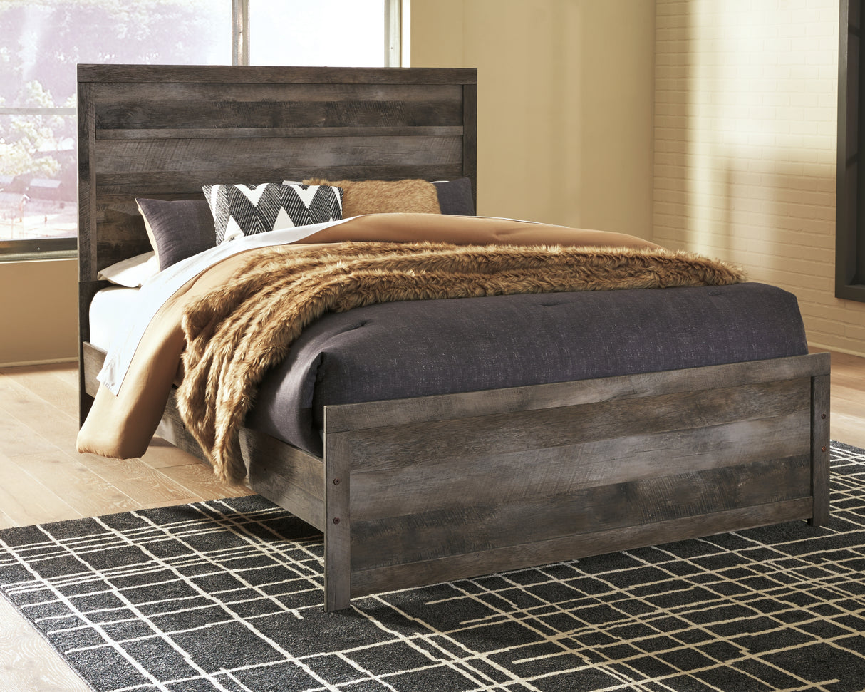 Furniture City - MS - Ashley Furniture - Wynnlow Bedroom - Queen Panel Bed / Gray - B440B2