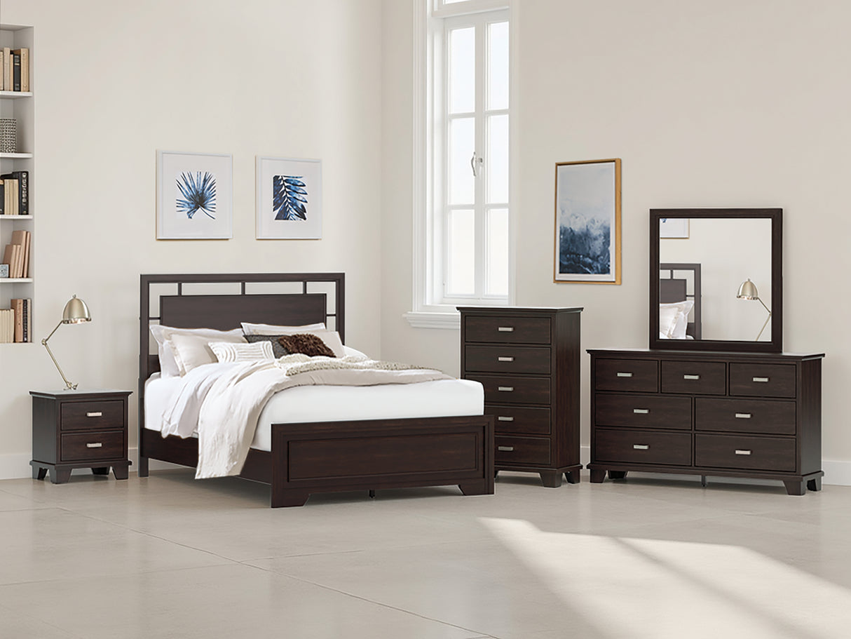 Furniture City - MS - Ashley Furniture - Covetown Bedroom - Dresser / Dark Brown - B441-31