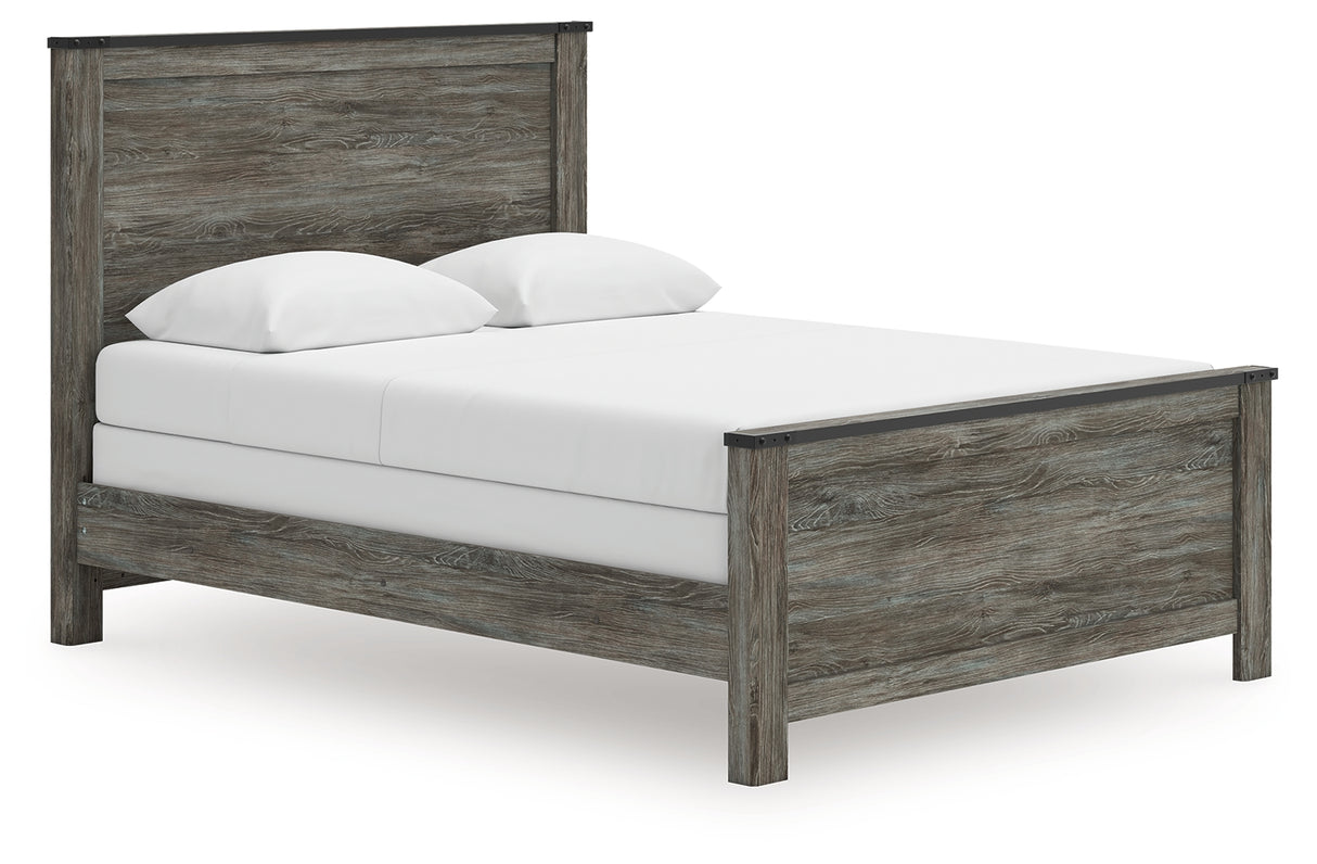 Furniture City - MS - Ashley Furniture - Frandern Bedroom - Queen Panel Bed / Black/Gray - B4480B21