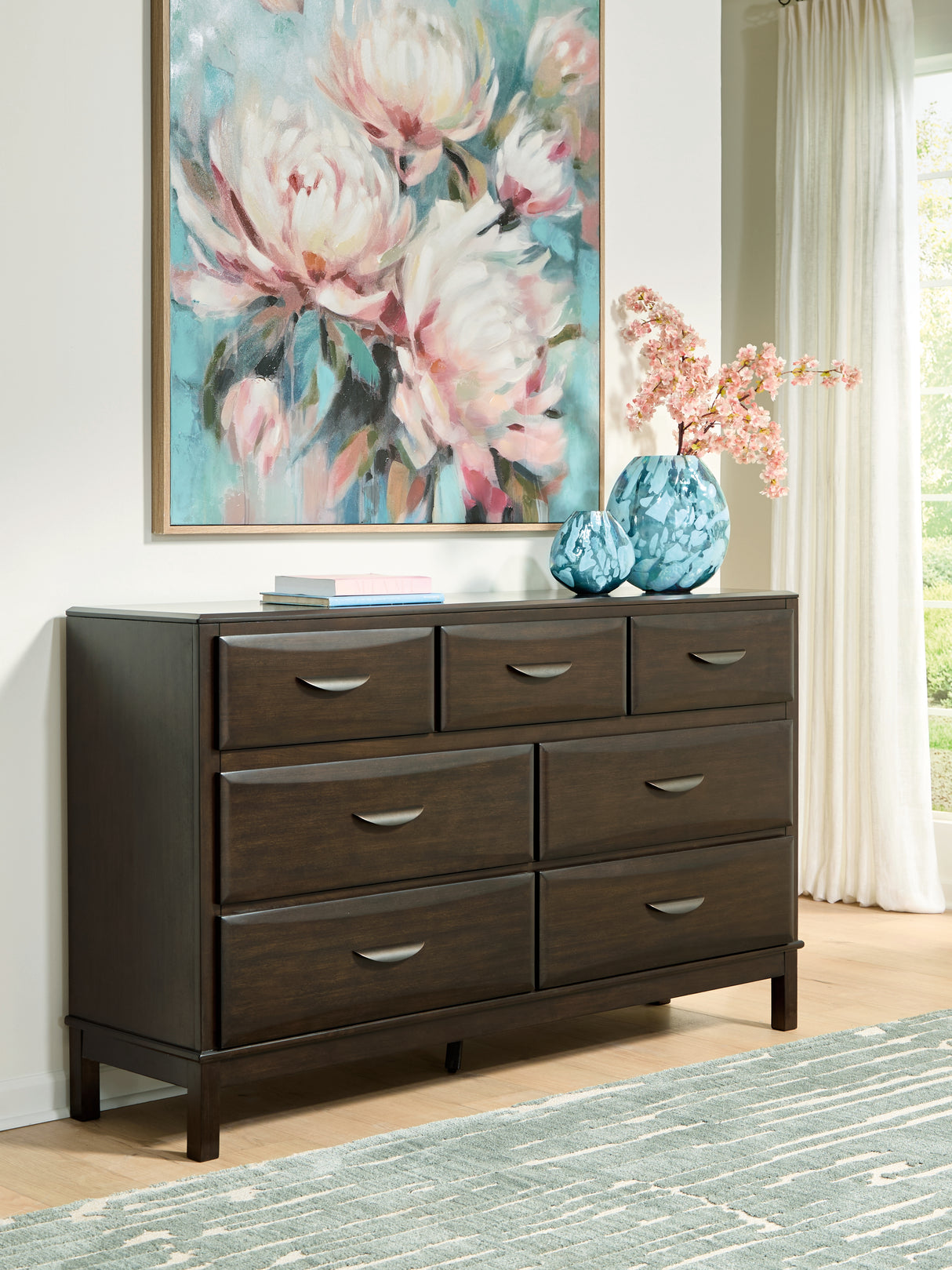 Furniture City - MS - Ashley Furniture - Vanmore Bedroom - Dresser / Dark Brown - B479-31