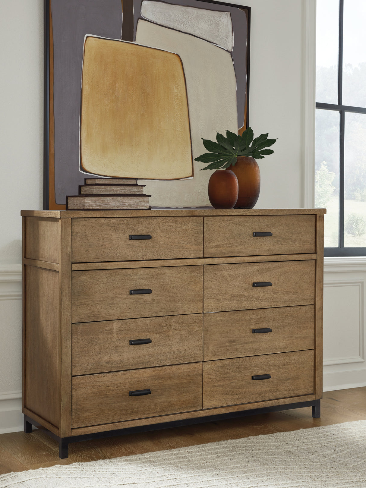 Furniture City - MS - Ashley Furniture - Tomtyn Bedroom - Dresser / Light Brown - B622-31