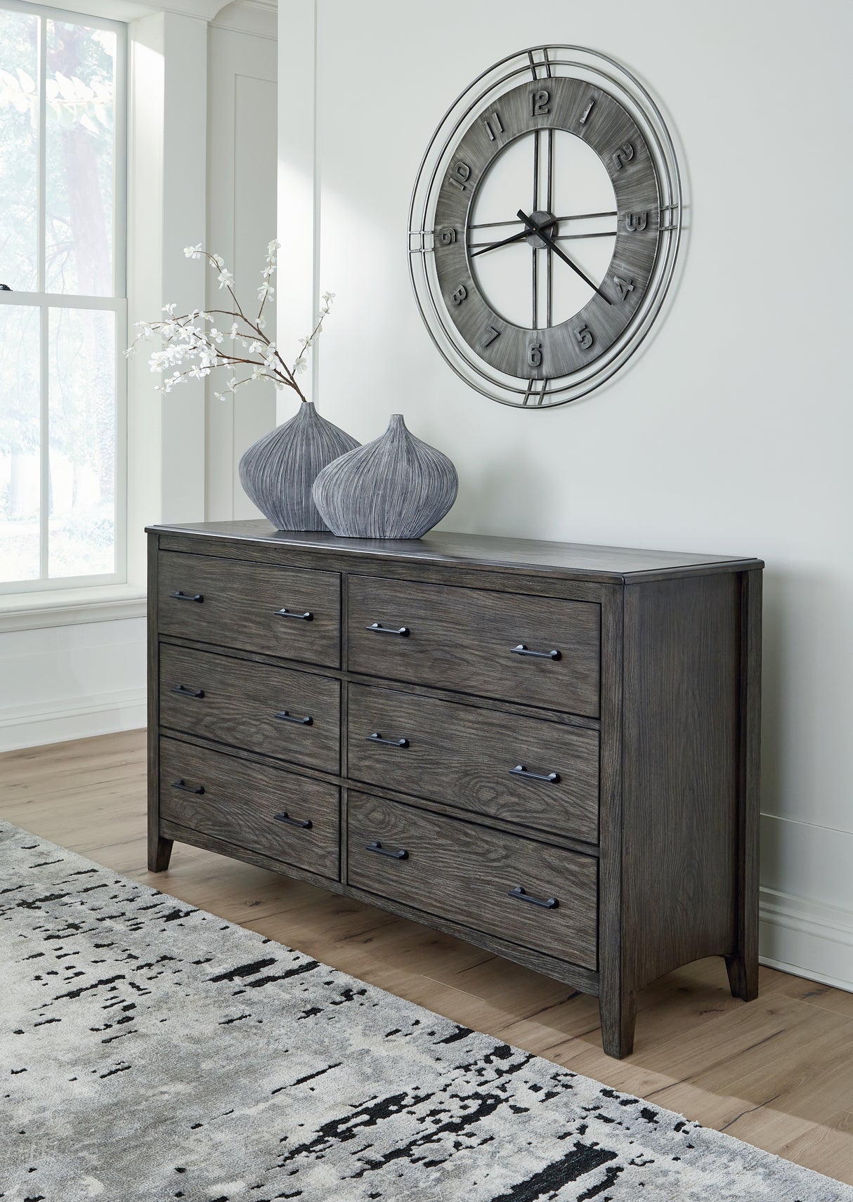 Furniture City - MS - Ashley Furniture - Montillan Bedroom - Dresser / Grayish Brown - B651-31