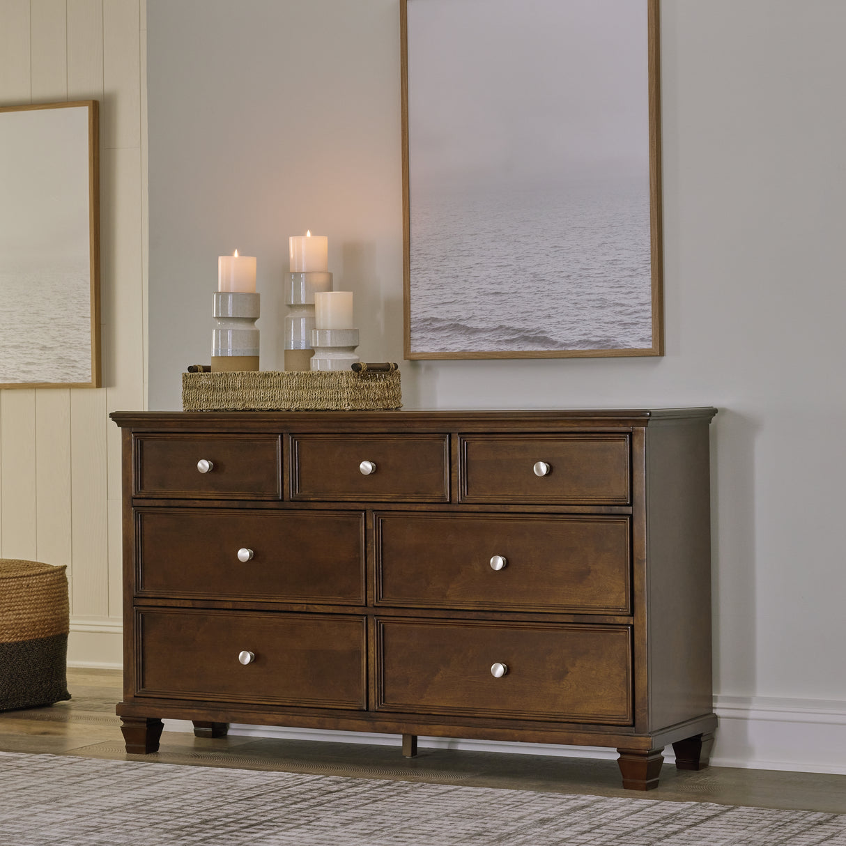 Furniture City - MS - Ashley Furniture - Danabrin Bedroom - Dresser / Brown - B685-31