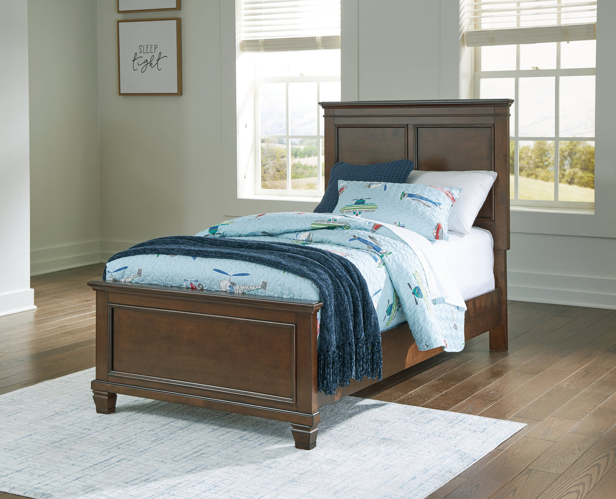 Furniture City - MS - Ashley Furniture - Danabrin Bedroom - Twin Panel Bed / Brown - B685B6