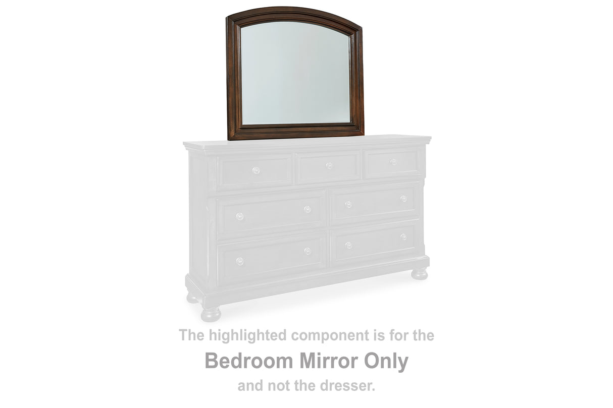 Furniture City - MS - Ashley Furniture - Porter Bedroom - Bedroom Mirror / Rustic Brown - B697-36