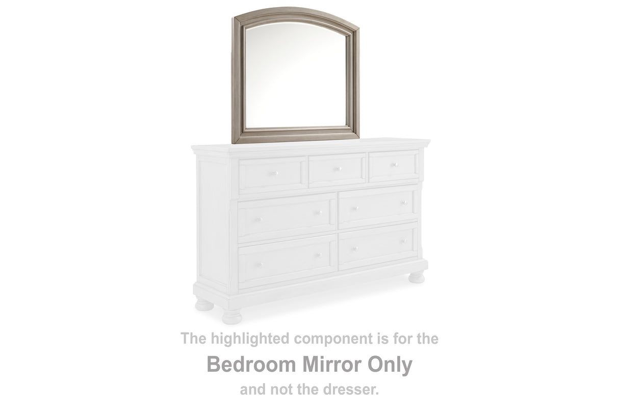 Furniture City - MS - Ashley Furniture - Lettner Bedroom - Bedroom Mirror / Light Gray - B733-36