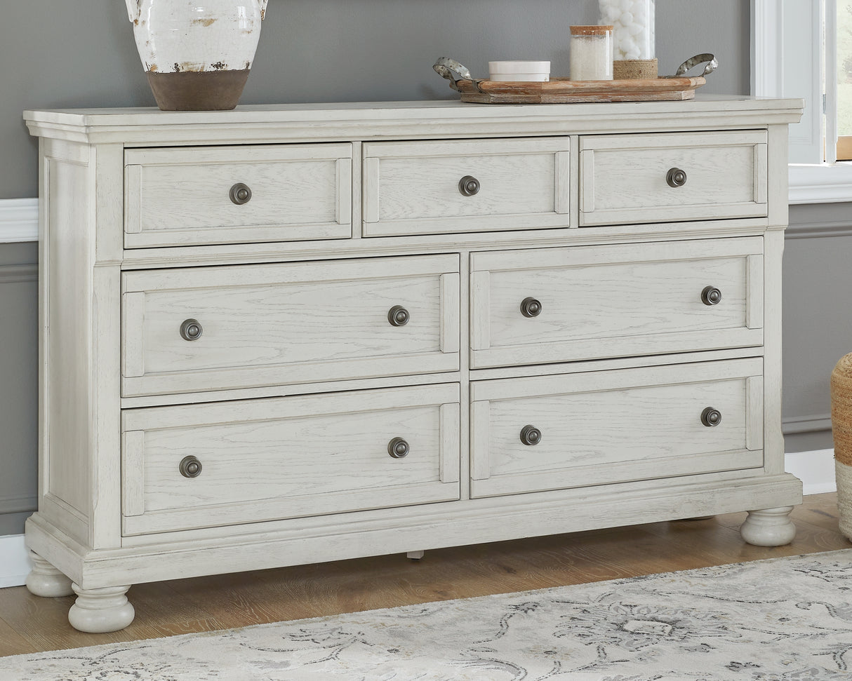 Furniture City - MS - Ashley Furniture - Robbinsdale Bedroom - Dresser / Antique White - B742-31