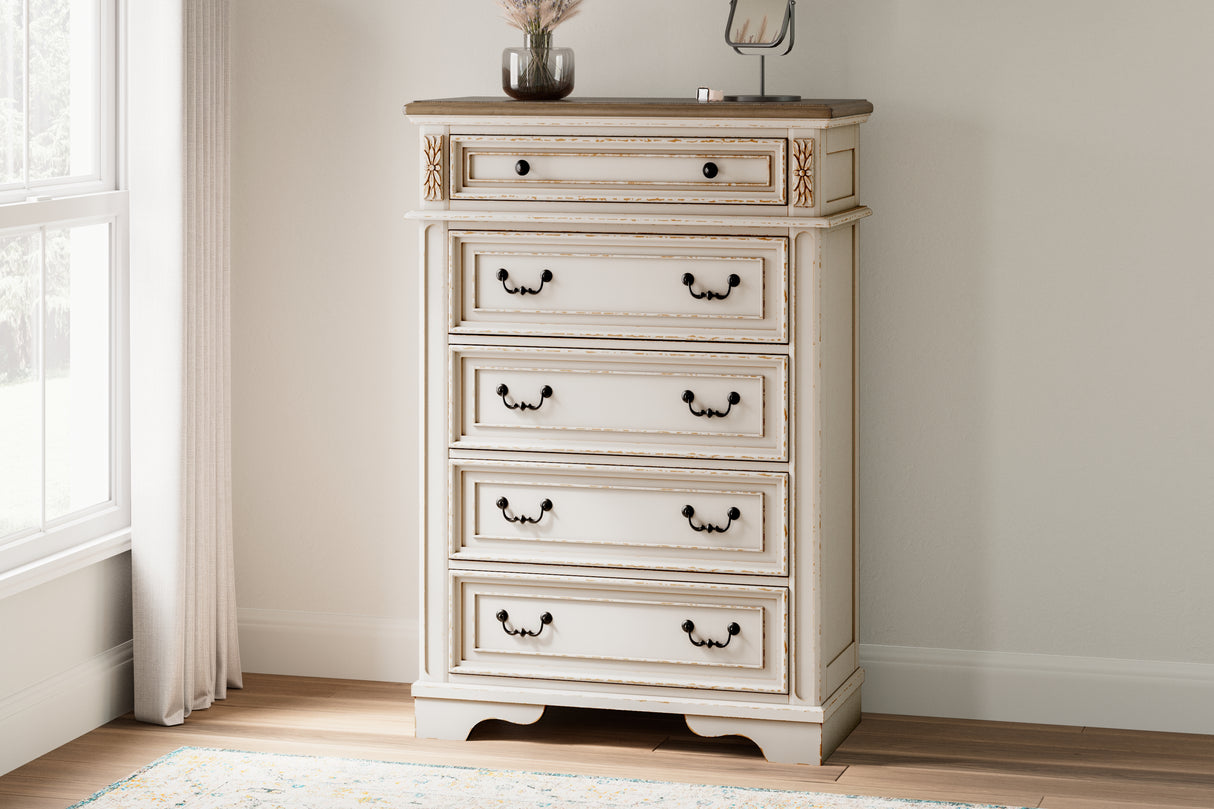 Furniture City - MS - Ashley Furniture - Realyn Bedroom - Dresser / Two-tone - B743-31