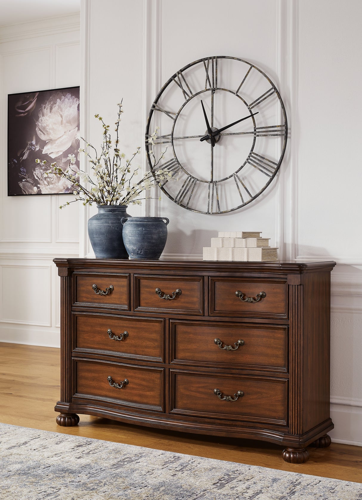 Furniture City - MS - Ashley Furniture - Lavinton Bedroom - Five Drawer Chest / Brown - B764-46