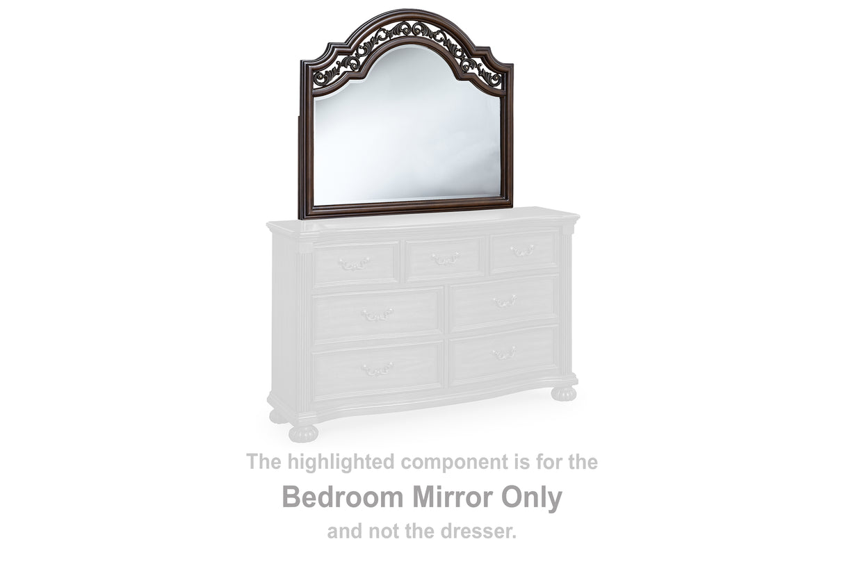 Furniture City - MS - Ashley Furniture - Lavinton Bedroom - Bedroom Mirror / Brown - B764-36