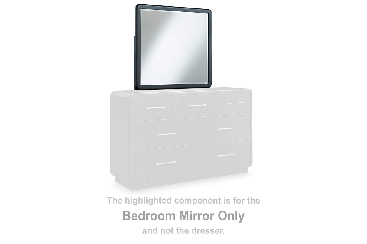 Furniture City - MS - Ashley Furniture - Rowanbeck Bedroom - Bedroom Mirror / Black - B821-36