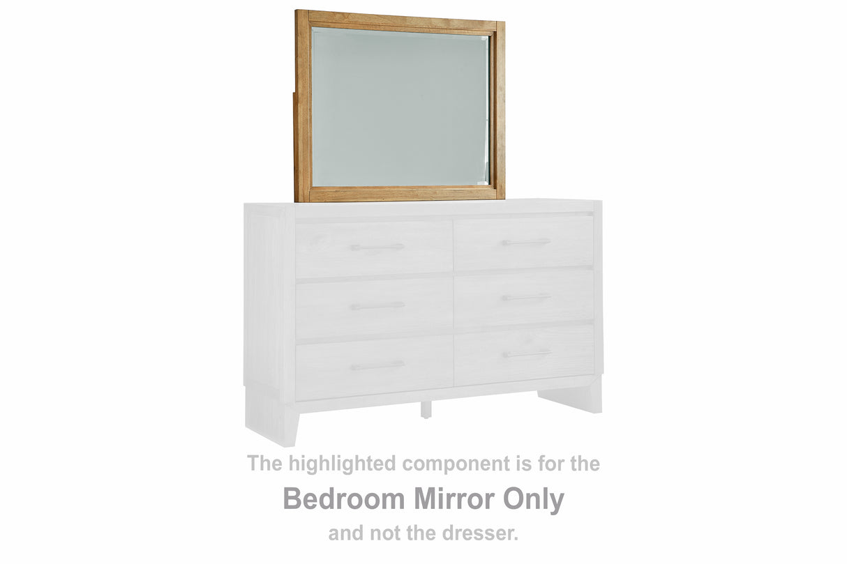 Furniture City - MS - Ashley Furniture - Sherbana Bedroom - Bedroom Mirror / Light Brown - B833-36