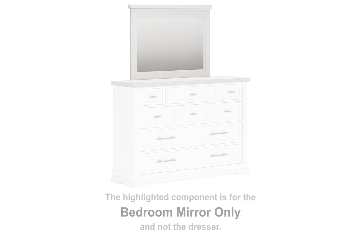 Furniture City - MS - Ashley Furniture - Ashbryn Bedroom - Bedroom Mirror / White/Natural - B844-36
