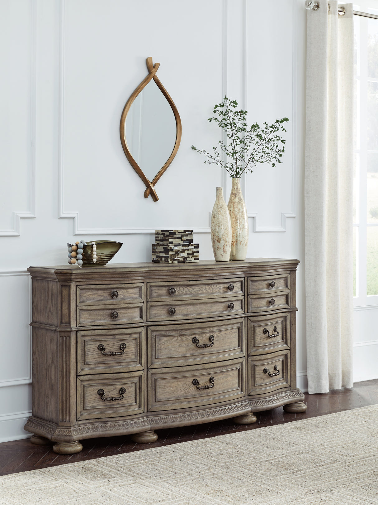 Furniture City - MS - Ashley Furniture - Ardenfield Bedroom - Dresser / Light Brown - B944-31