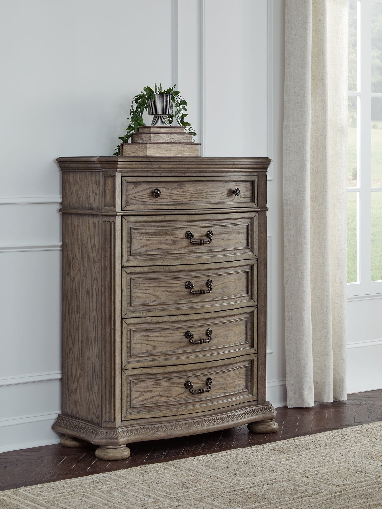 Furniture City - MS - Ashley Furniture - Ardenfield Bedroom - Dresser and Mirror / Light Brown - B944B1
