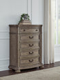 Furniture City - MS - Ashley Furniture - Ardenfield Bedroom - Dresser and Mirror / Light Brown - B944B1