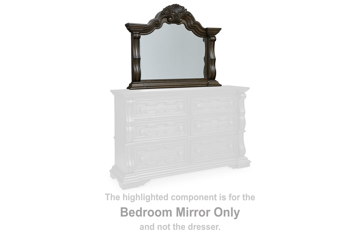 Furniture City - MS - Ashley Furniture - Maylee Bedroom - Bedroom Mirror / Dark Brown - B947-36