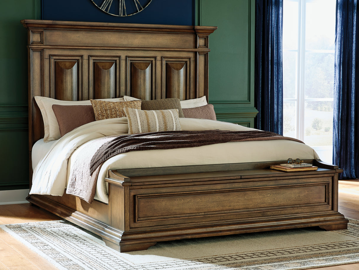 Furniture City - MS - Ashley Furniture - Frantanna Bedroom - California King Panel Storage Bed / Brown - PCB949B9