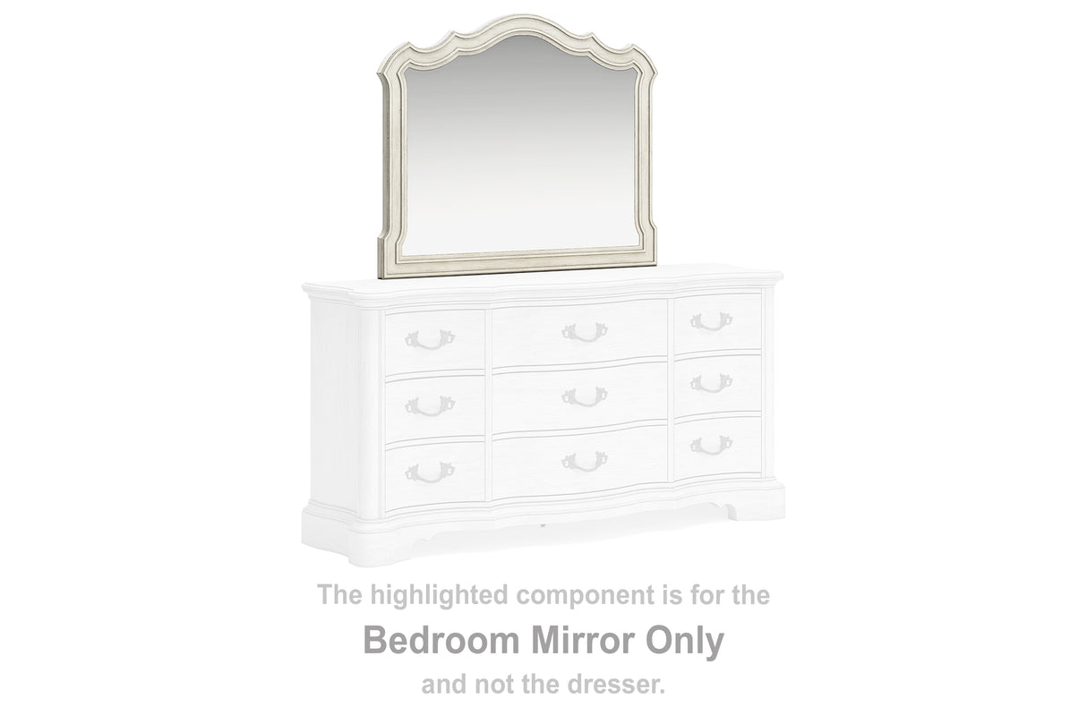 Furniture City - MS - Ashley Furniture - Arlendyne Bedroom - Bedroom Mirror / Antique White - B980-36