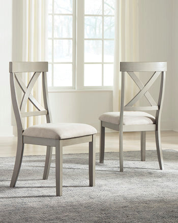 Furniture City - MS - Ashley Furniture - Parellen Dining Room - Dining Chair (Set of 2) / Gray - D291-01X2