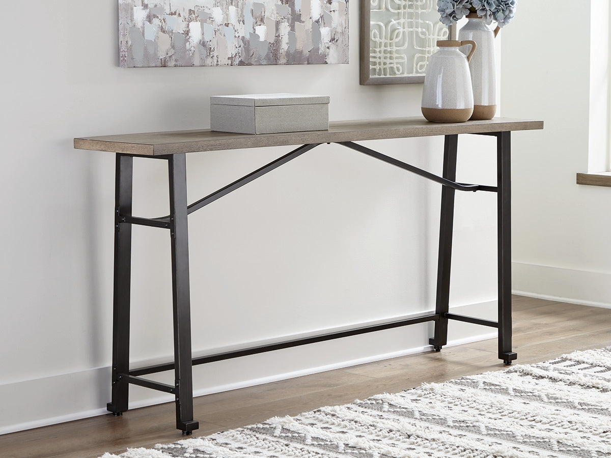 Furniture City - MS - Ashley Furniture - Lesterton Dining Room - Long Counter Table / Light Brown/Black - D334-52