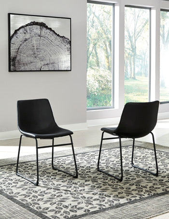 Furniture City - MS - Ashley Furniture - Centiar Dining Room - Dining Chair (Set of 2) / Black - D372-06X2