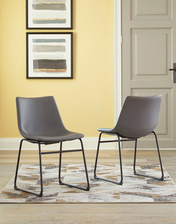 Furniture City - MS - Ashley Furniture - Centiar Dining Room - Dining Chair (Set of 2) / Gray - D372-08X2