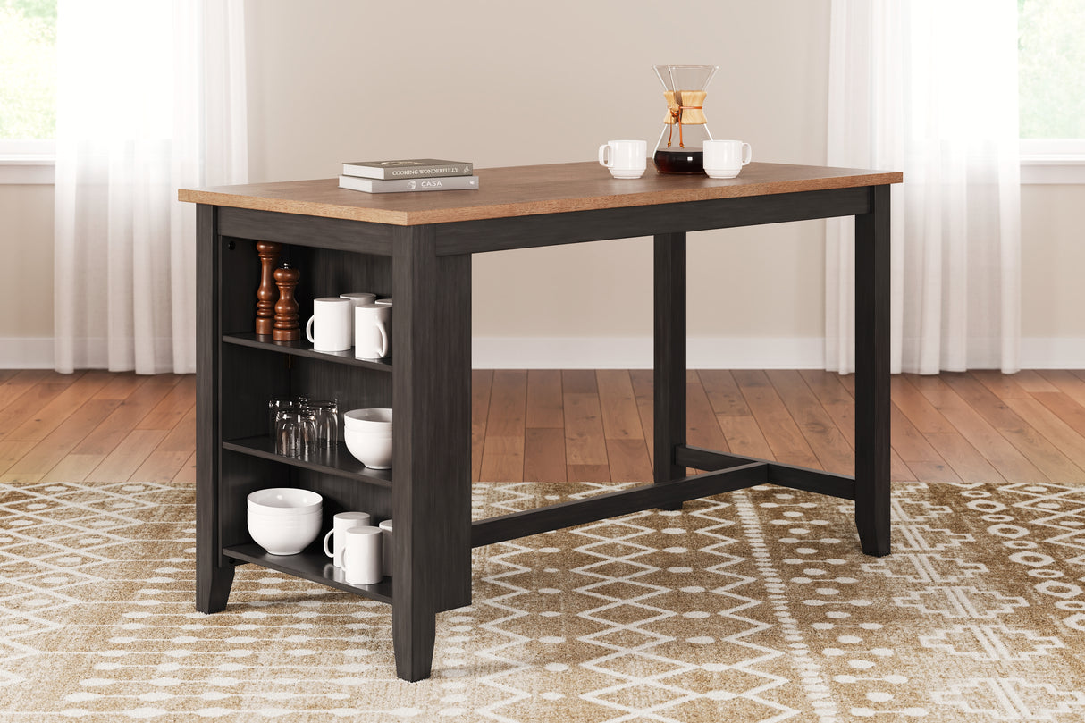 Furniture City - MS - Ashley Furniture - Gesthaven Dining Room - RECT Dining Room Counter Table / Natural/Brown - D396-13